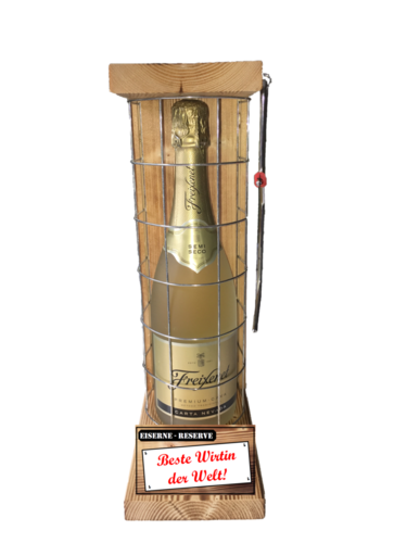 "Beste Wirtin der Welt " Die Eiserne Reserve mit einer Flasche Freixenet Carta Nevada 0,75L