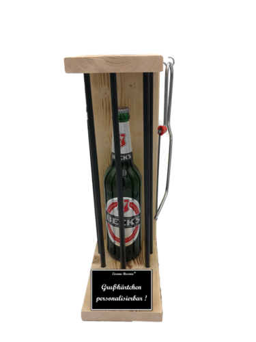 Personalisierbar Black Edition Eiserne Reserve ® mit  Beck´s Bier 0,50L