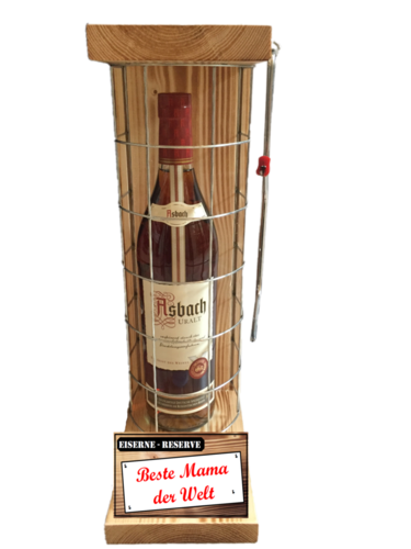 "Beste Mama der Welt " Die Eiserne Reserve mit einer Flasche Asbach Uralt 0,70L