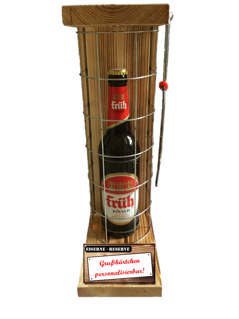 "Personalisierbar" Die Eiserne Reserve mit einer Flasche Früh Kölsch 0,50L