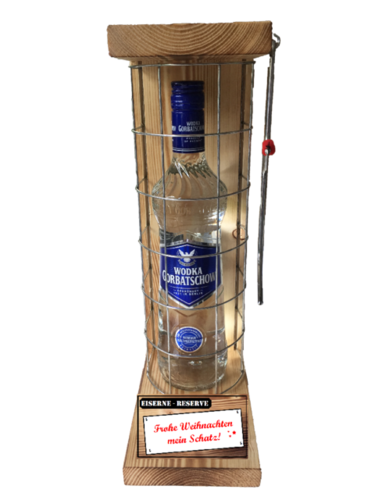 "Frohe Weihnachten mein Schatz" Die Eiserne Reserve + Wodka 0,70L