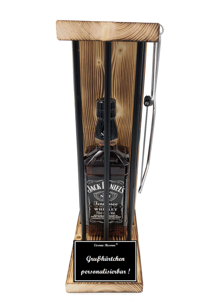 Personalisierbar  Black Edition Eiserne Reserve ® mit Jack Daniels 0,70L