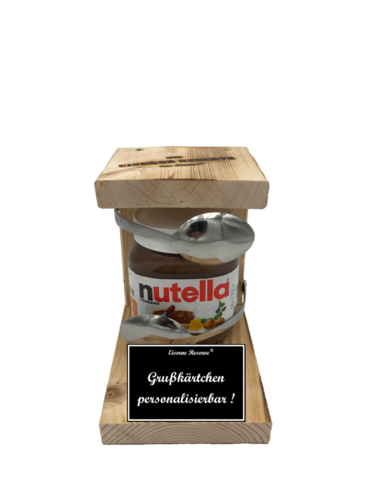 Personalisierbar  Eiserne Reserve ® Nutella mit Löffel