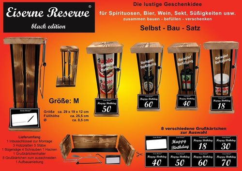 Eiserne Reserve ® Black Edition - Größe M - Selbst-Bau-Satz - DIY