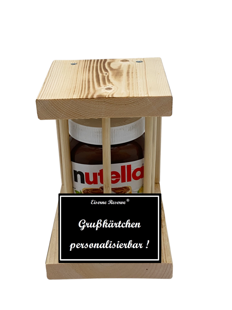 Personalisierbar  Notfall Reserve Holzstäbe Nutella