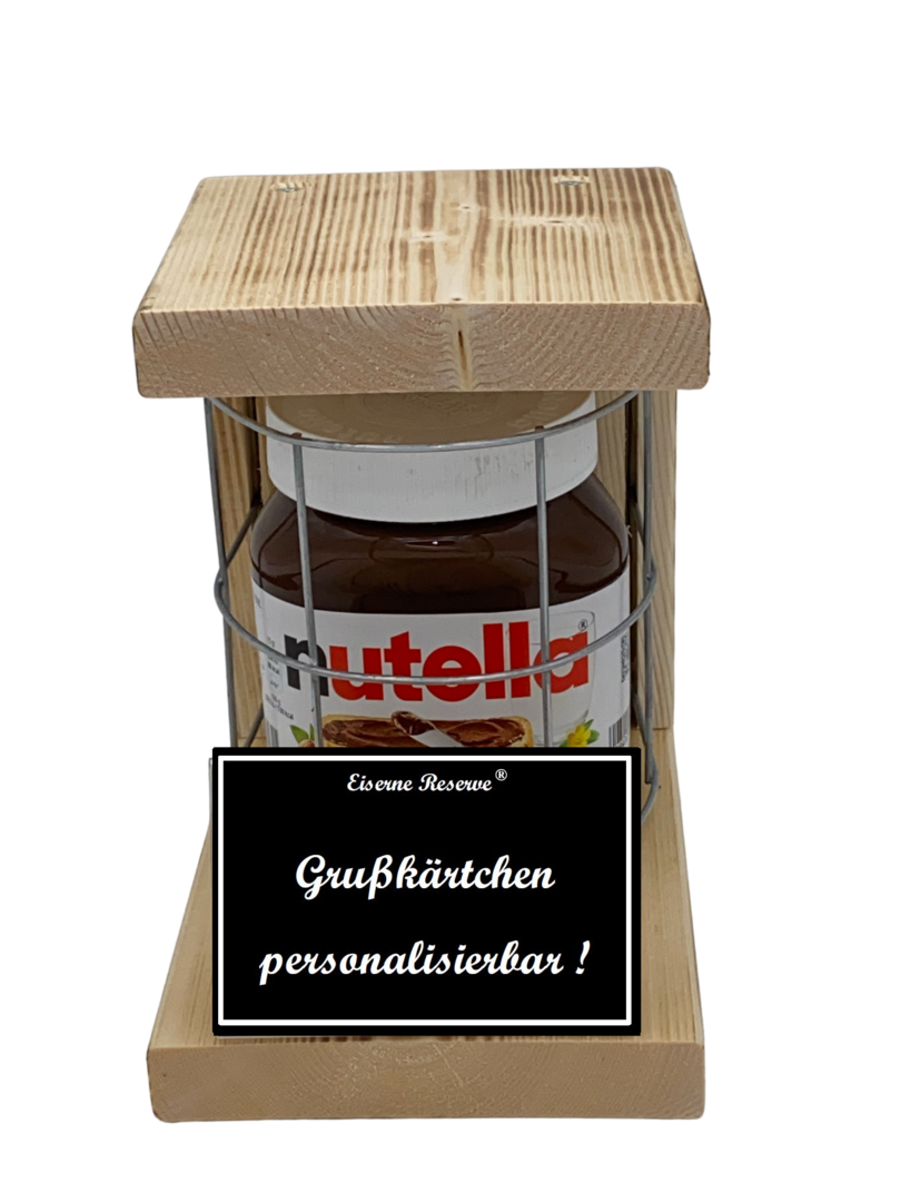 Personalisierbar Notfall Reserve Metallgitter  Nutella